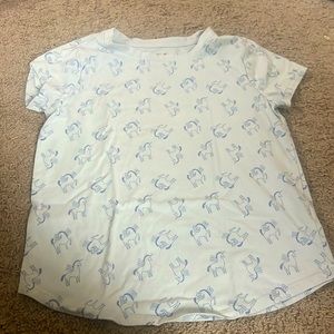 Kids unicorn light blue shirt